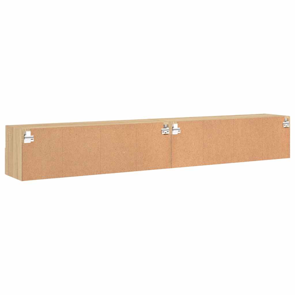 Zidni TV ormarići 2 kom boja hrasta 100 x 30 x 30 cm drveni
