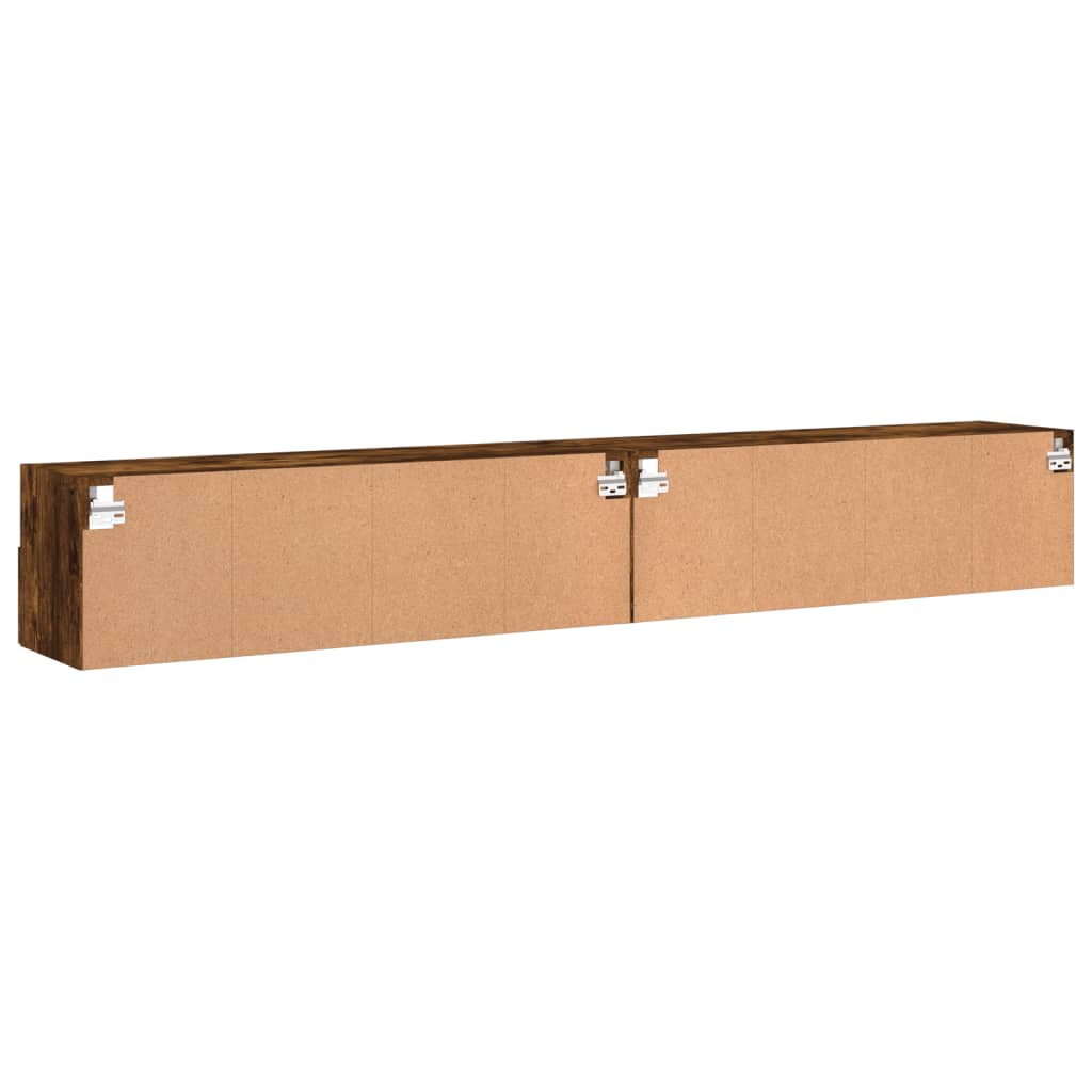 Zidni TV ormarići 2 kom boja hrasta 100 x 30 x 30 cm drveni