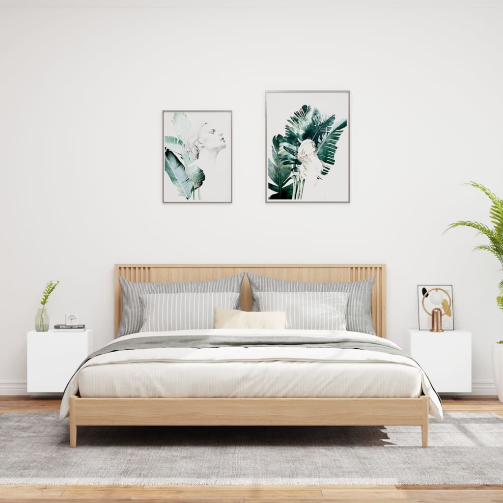 Zidni TV ormarići 2 kom bijeli 40,5x30x40 cm konstruirano drvo