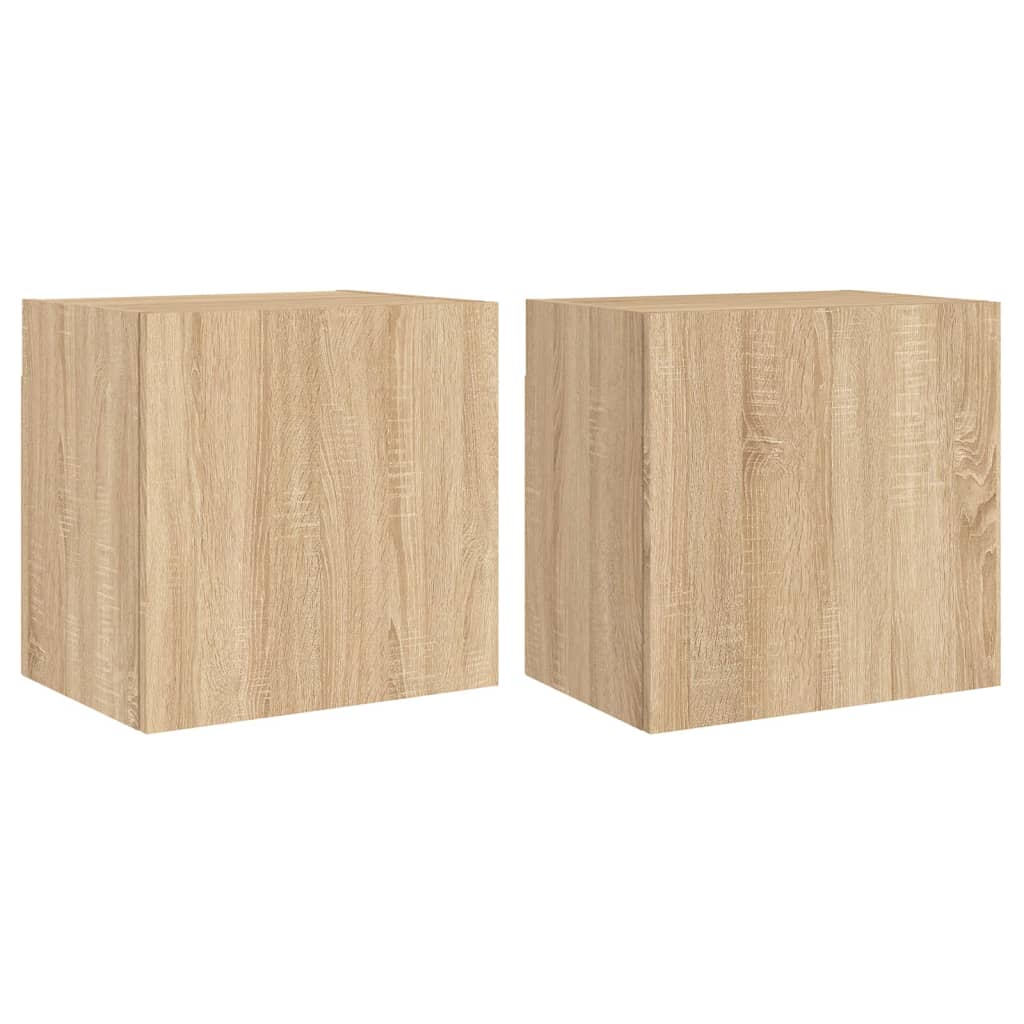 Zidni TV ormarići 2 kom boja hrasta 40,5 x 30 x 40 cm drveni