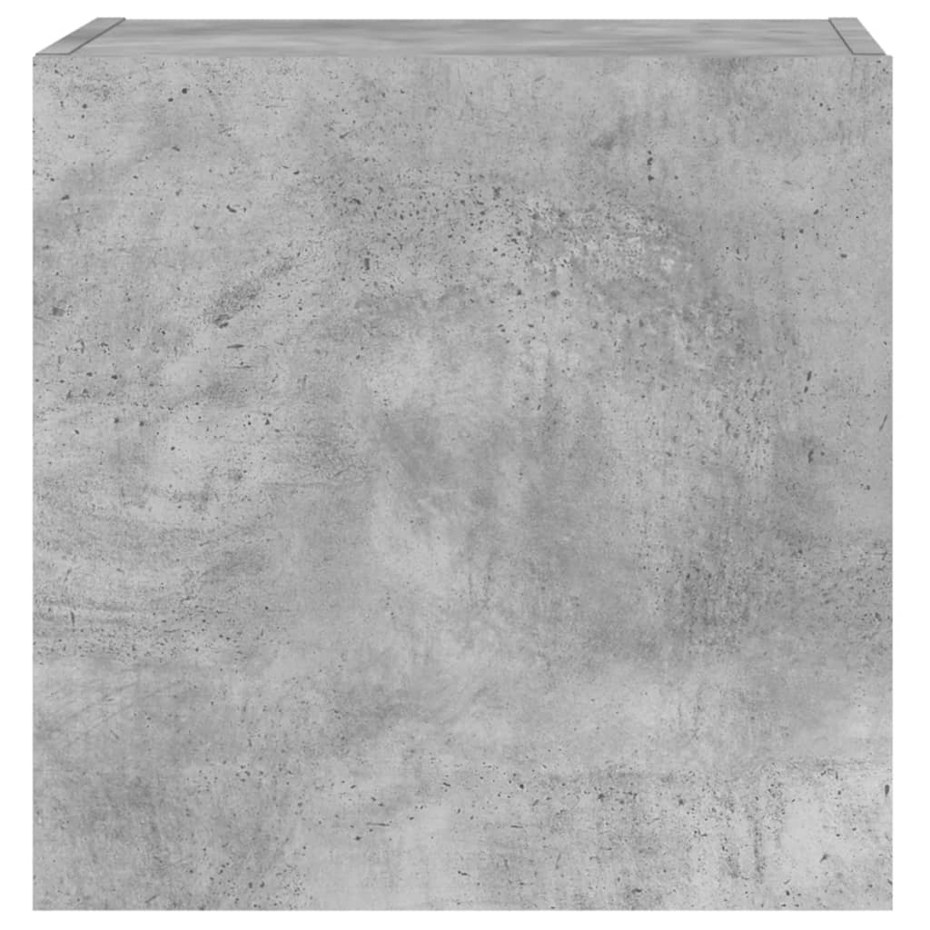 Zidni TV ormarić siva boja betona 40,5 x 30 x 40 cm drveni