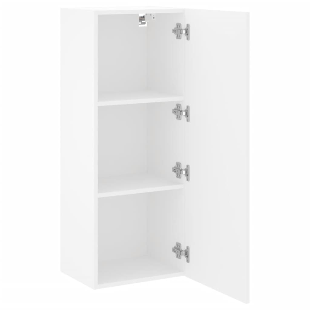 Zidni TV ormarić bijeli 40,5x30x102 cm od konstruiranog drva