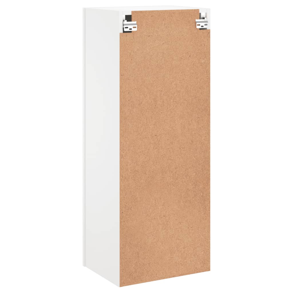 Zidni TV ormarić bijeli 40,5x30x102 cm od konstruiranog drva