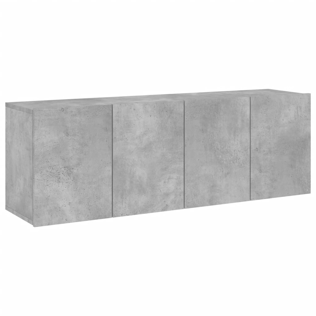 Zidni TV ormarići 2 kom sivi boja betona 60x30x41 cm