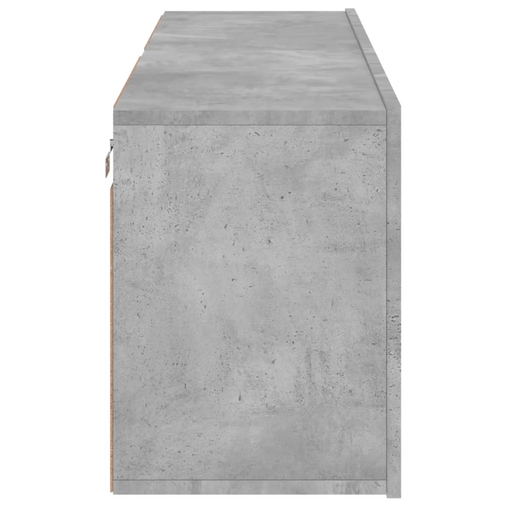 Zidni TV ormarići 2 kom sivi boja betona 60x30x41 cm