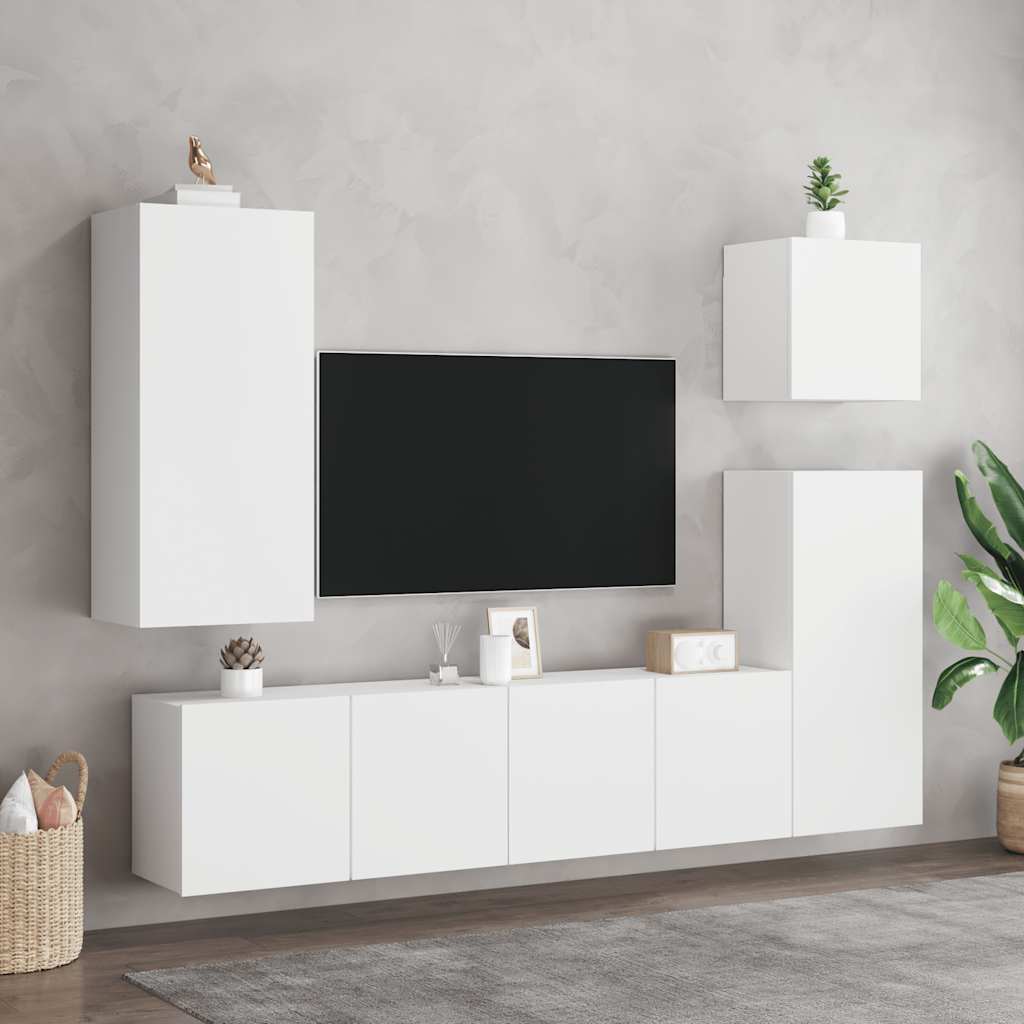 Zidni TV ormarići 2 kom bijeli 80x30x41 cm
