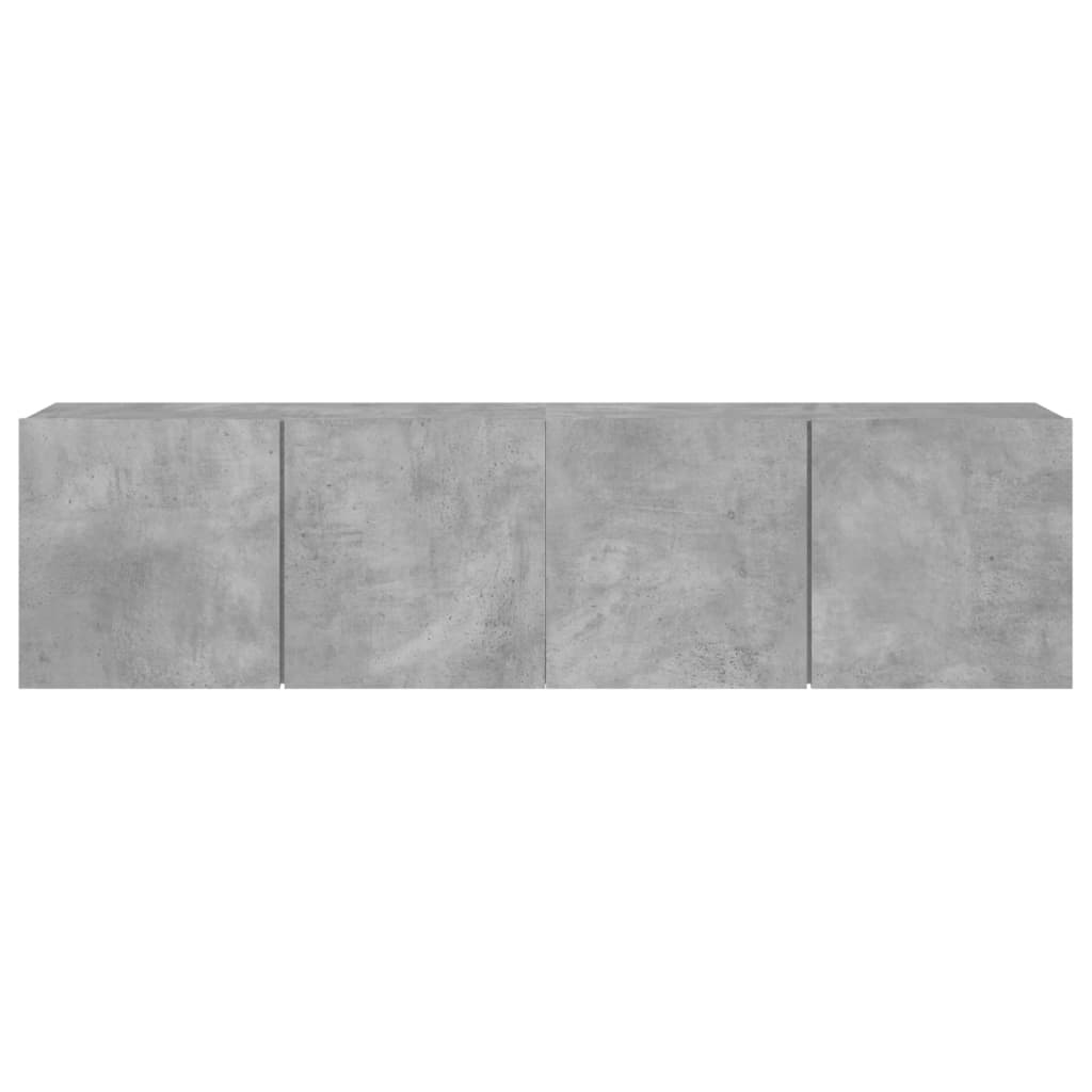 Zidni TV ormarići 2 kom sivi boja betona 80x30x41 cm