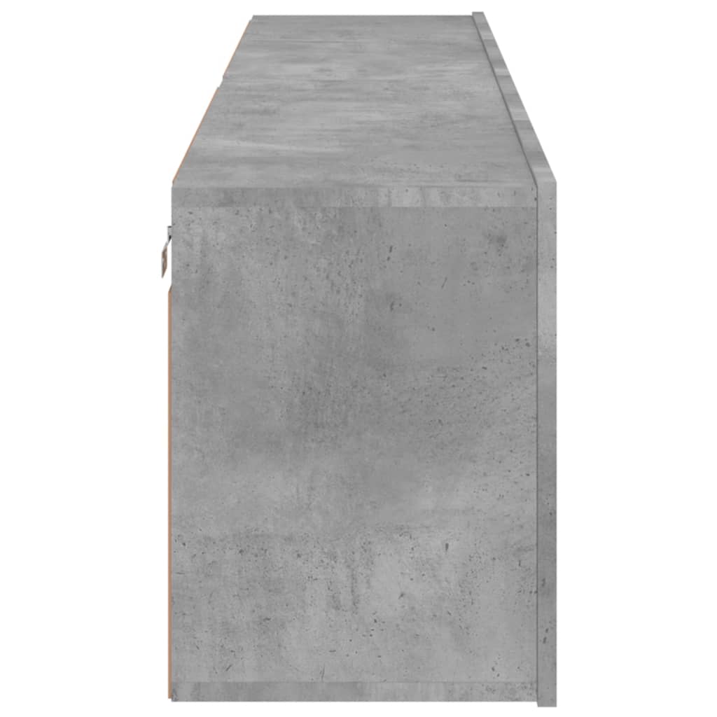 Zidni TV ormarići 2 kom sivi boja betona 80x30x41 cm