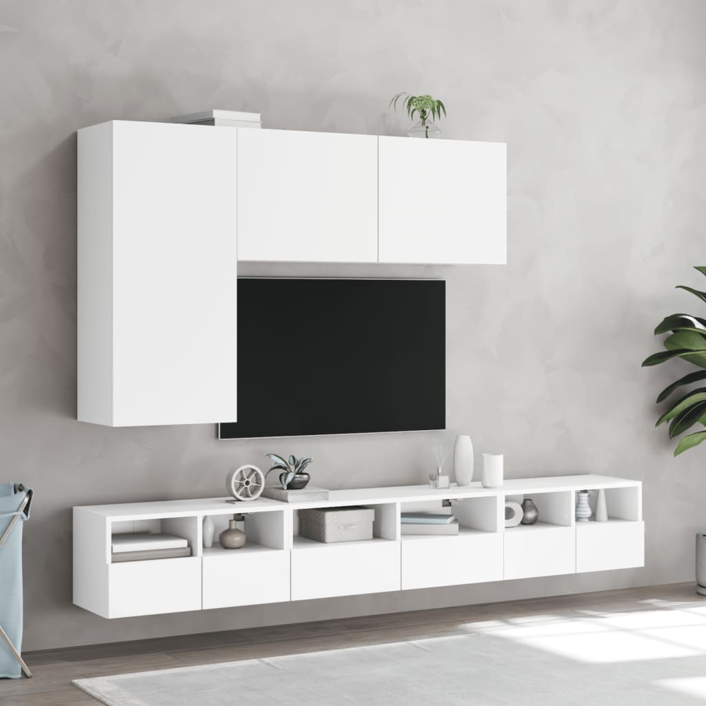 Zidni TV ormarić bijeli 100x30x41 cm