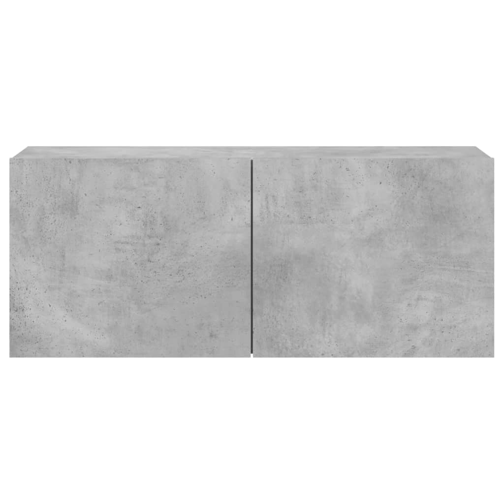 Zidni TV ormarić sivi boja betona 100x30x41 cm
