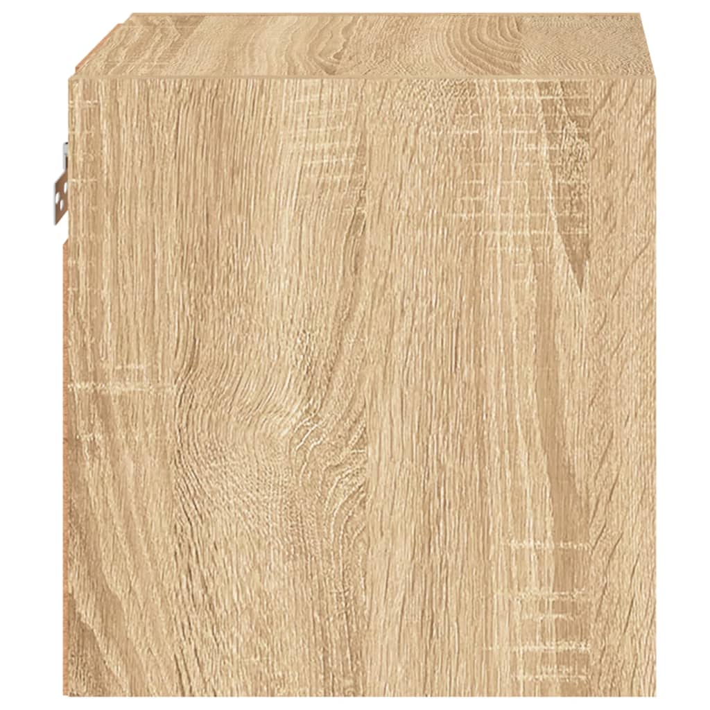 Zidni TV ormarić s LED svjetlima boja hrasta 30 x 28,5 x 30 cm