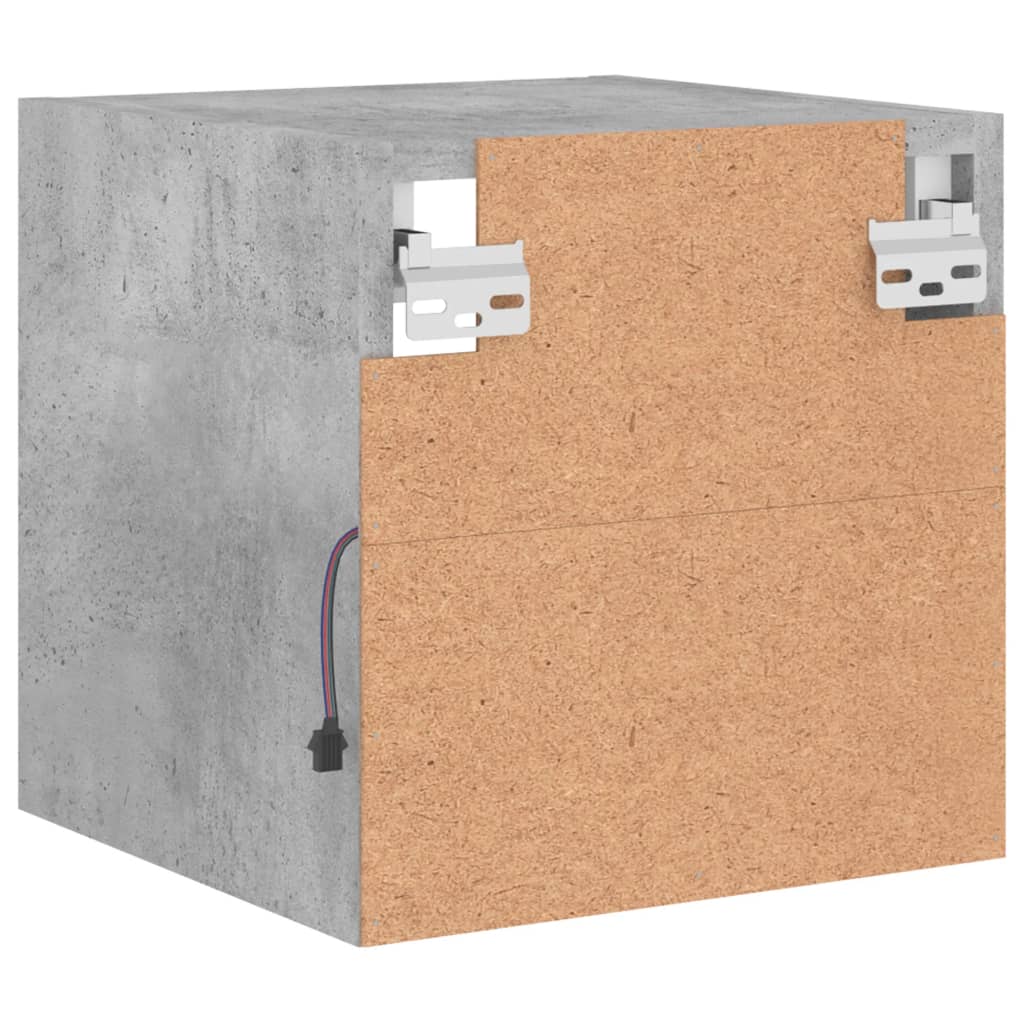 Zidni TV ormarići LED 2 kom boja betona 30 x 28,5 x 30 cm