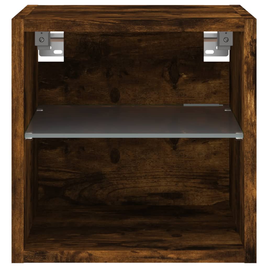 Zidni TV ormarići LED 2 kom boja hrasta 30 x 28,5 x 30 cm