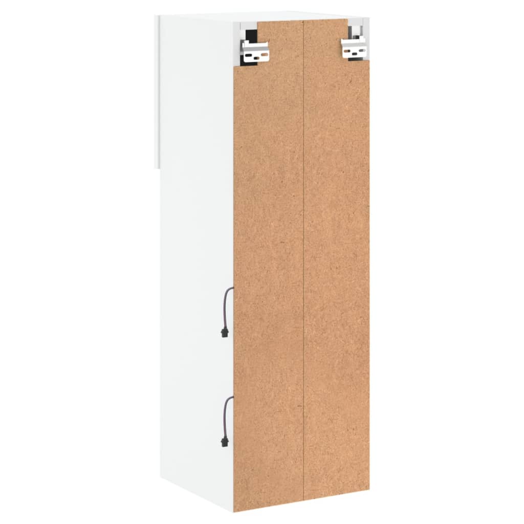 TV ormarići s LED svjetlima 2 kom bijeli 30,5x30x90 cm