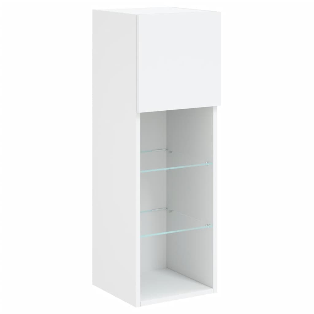 TV ormarići s LED svjetlima 2 kom bijeli 30,5 x 30 x 90 cm