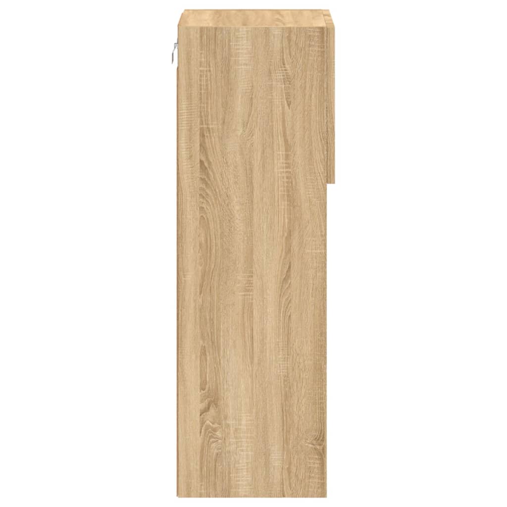 TV ormarići s LED svjetlima 2 kom boja hrasta 30,5 x 30 x 90 cm