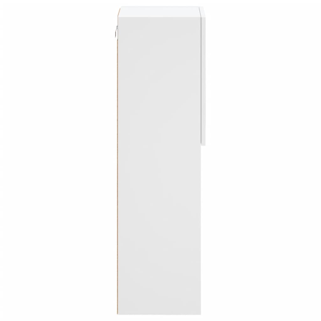 TV ormarići s LED svjetlima 2 kom bijeli 30,5x30x102 cm