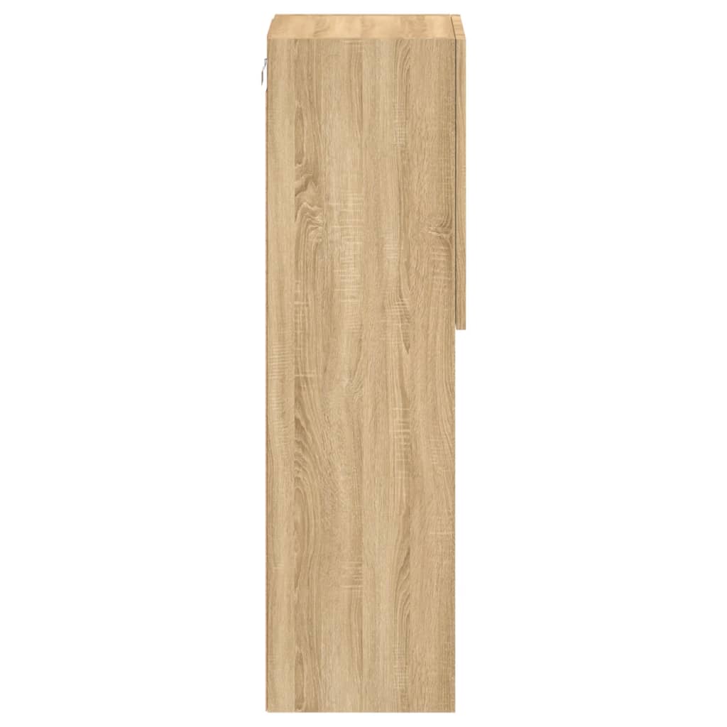 TV ormarić s LED svjetlima boja hrasta sonome 30,5x30x102 cm