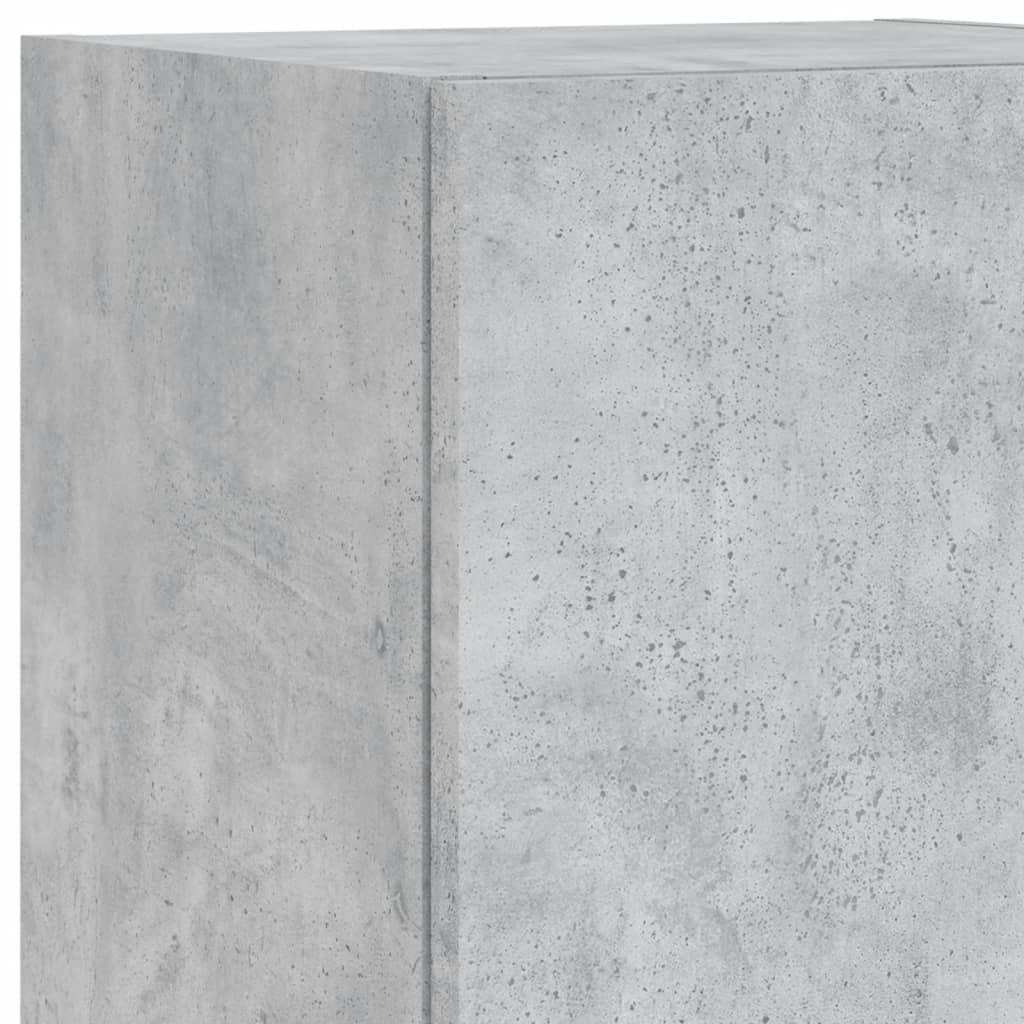 TV ormarići s LED svjetlima 2 kom boja betona 30,5x30x102 cm