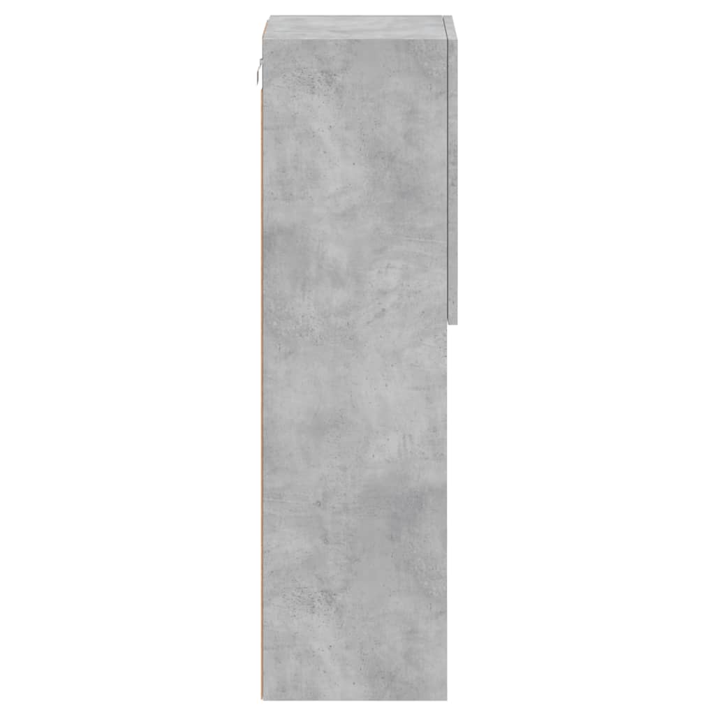 TV ormarići s LED svjetlima 2 kom boja betona 30,5x30x102 cm