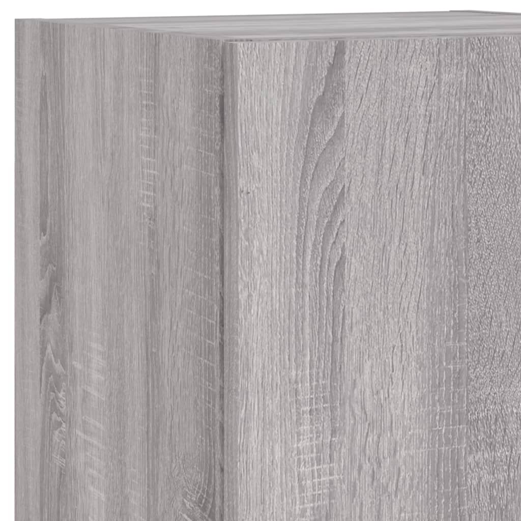 TV ormarić s LED svjetlima boja hrasta 30,5x30x102 cm