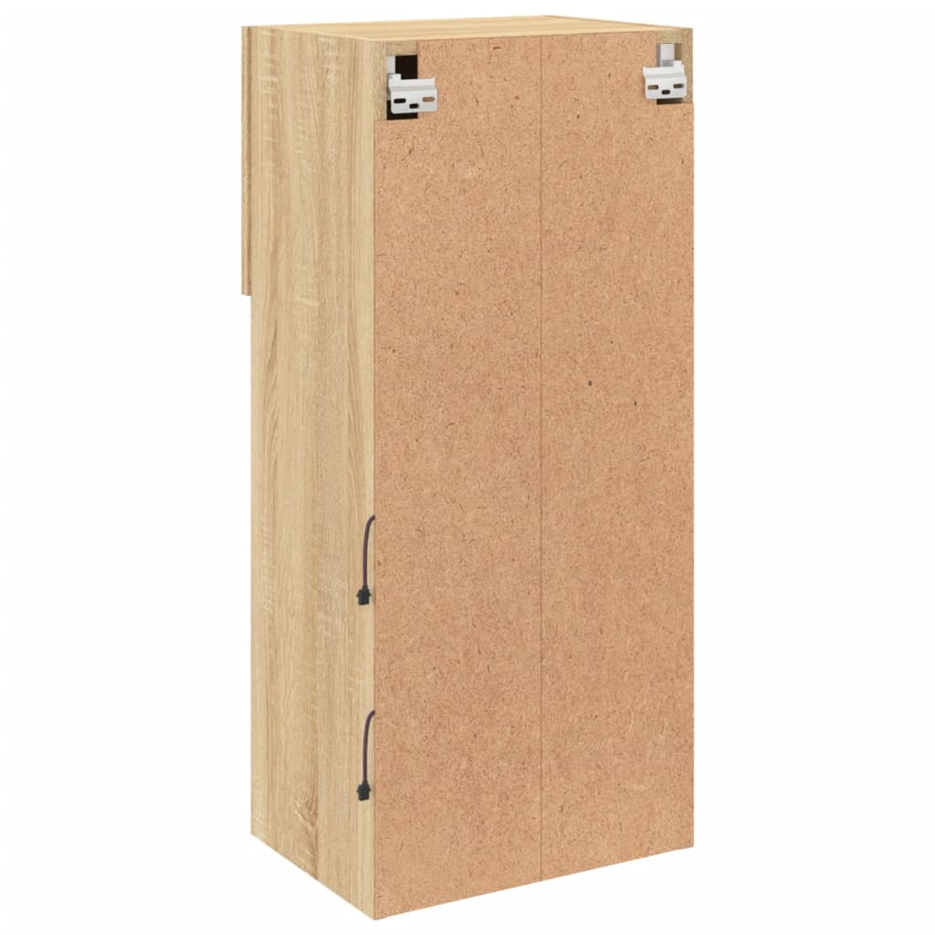 TV ormarić s LED svjetlima boja hrasta sonome 40,5x30x90 cm