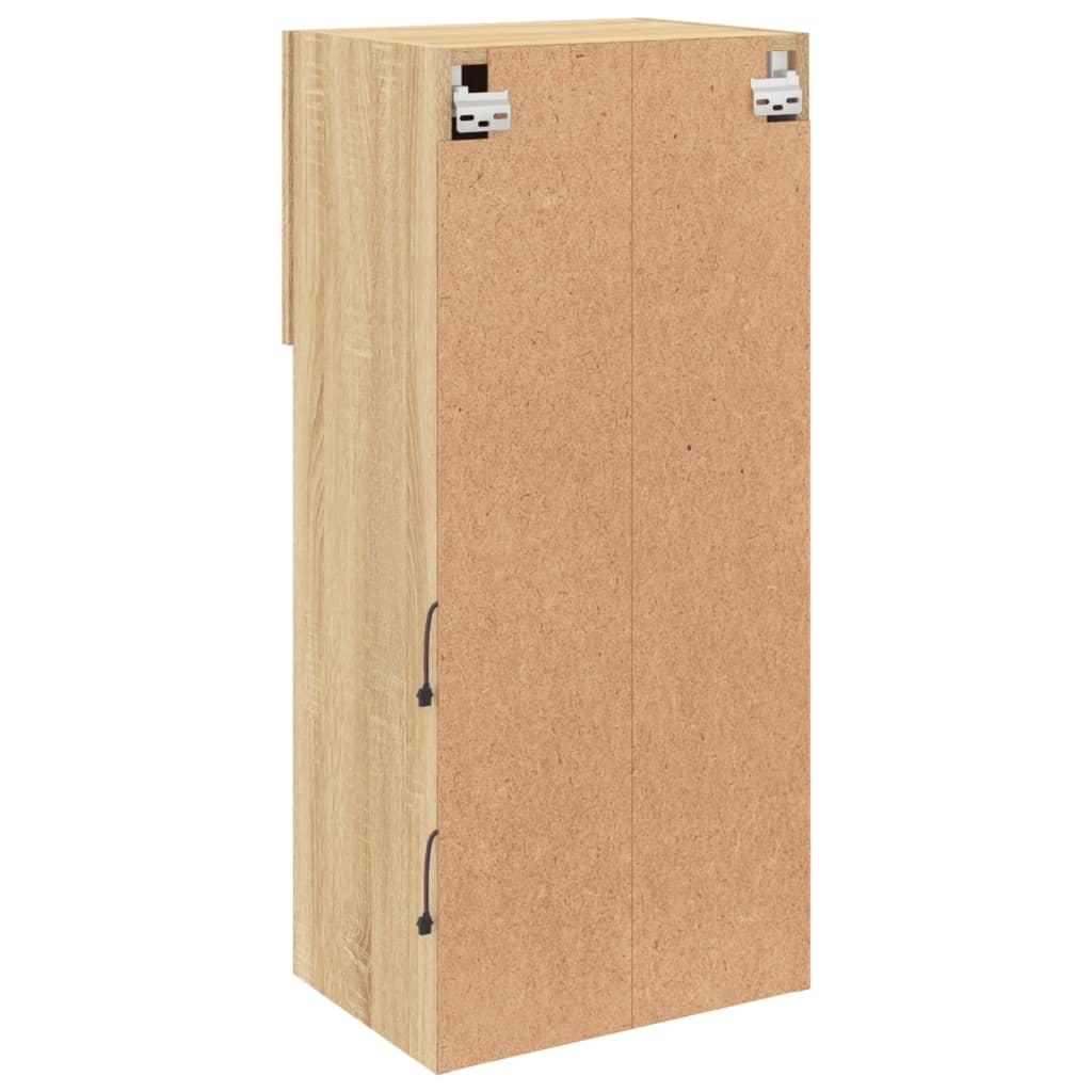 TV ormarići s LED svjetlima 2 kom boja hrasta 40,5 x 30 x 90 cm