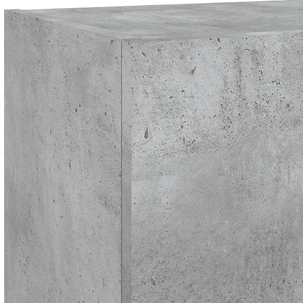 TV ormarić s LED svjetlima siva boja betona 40,5x30x90 cm