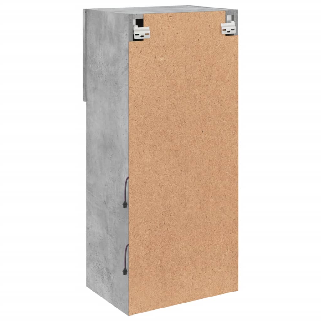 TV ormarići s LED svjetlima 2 kom boja betona 40,5 x 30 x 90 cm