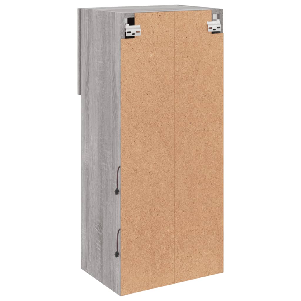 TV ormarići s LED svjetlima 2 kom boja hrasta 40,5 x 30 x 90 cm