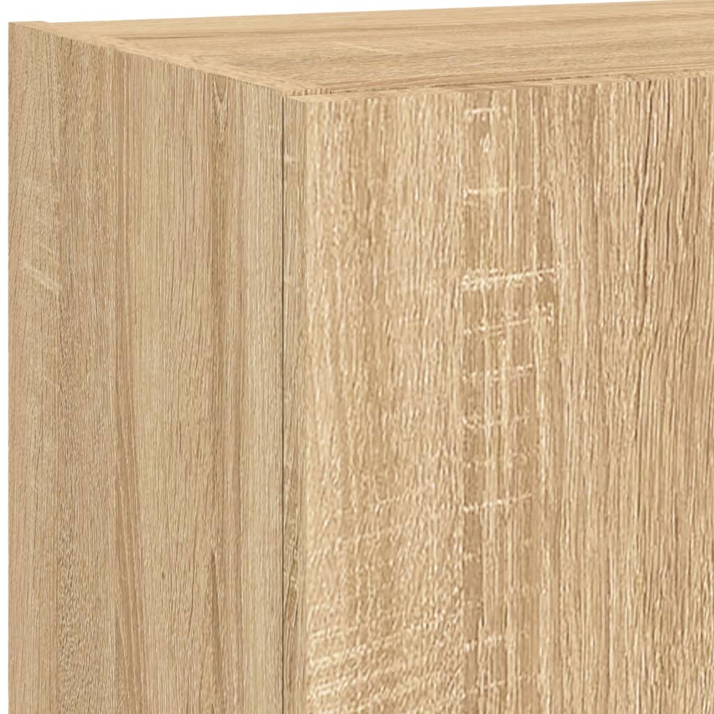 TV ormarić s LED svjetlima boja hrasta sonome 40,5x30x102 cm