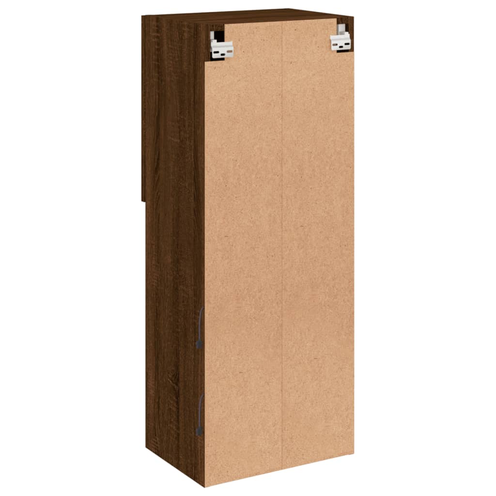 TV ormarić s LED svjetlima boja smeđeg hrasta 40,5x30x102 cm