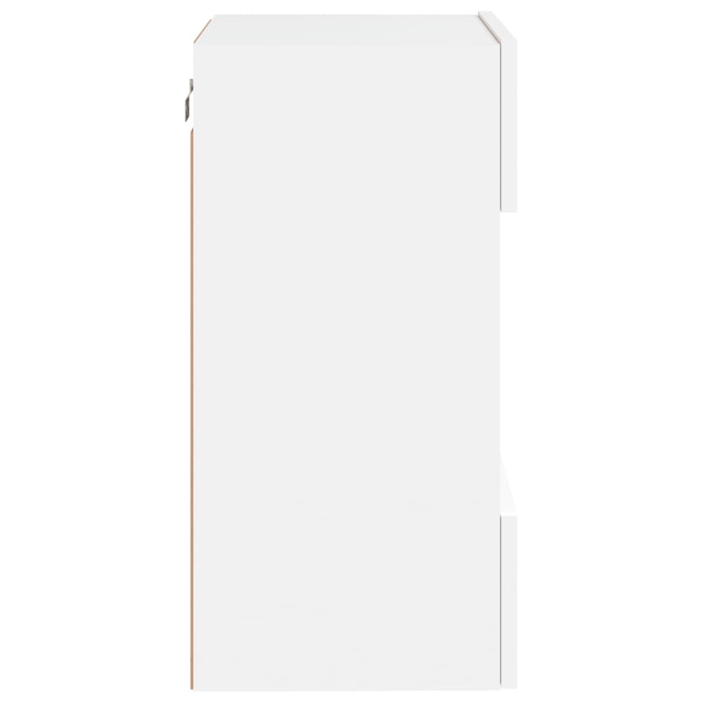 Zidni TV ormarić s LED svjetlima bijeli 40 x 30 x 60,5 cm