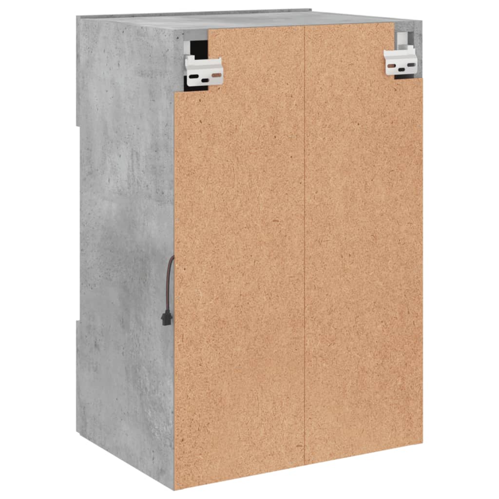 TV ormarić s LED svjetlima siva boja betona 40x30x60,5 cm