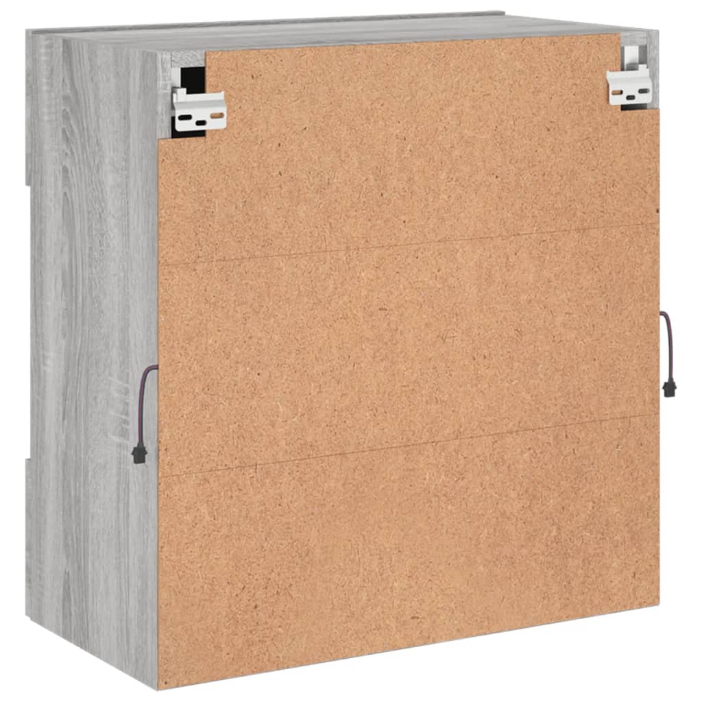 Zidni TV ormarić s LED svjetlima boja hrasta 58,5x30x60,5 cm