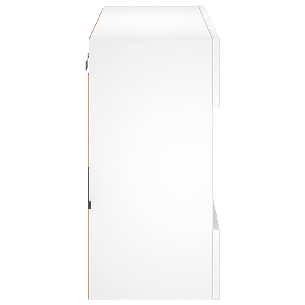 Zidni TV ormarić s LED svjetlima bijeli 78,5x30x60,5 cm