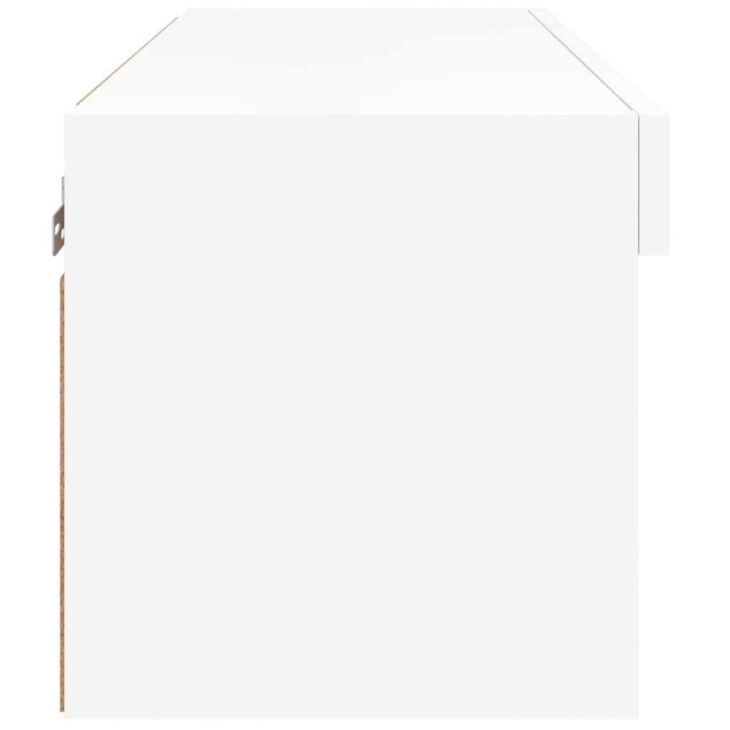 TV ormarić s LED svjetlima bijeli 60 x 30 x 30 cm