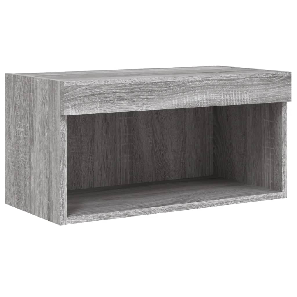 TV ormarić s LED svjetlima boja hrasta sonome 60x30x30 cm