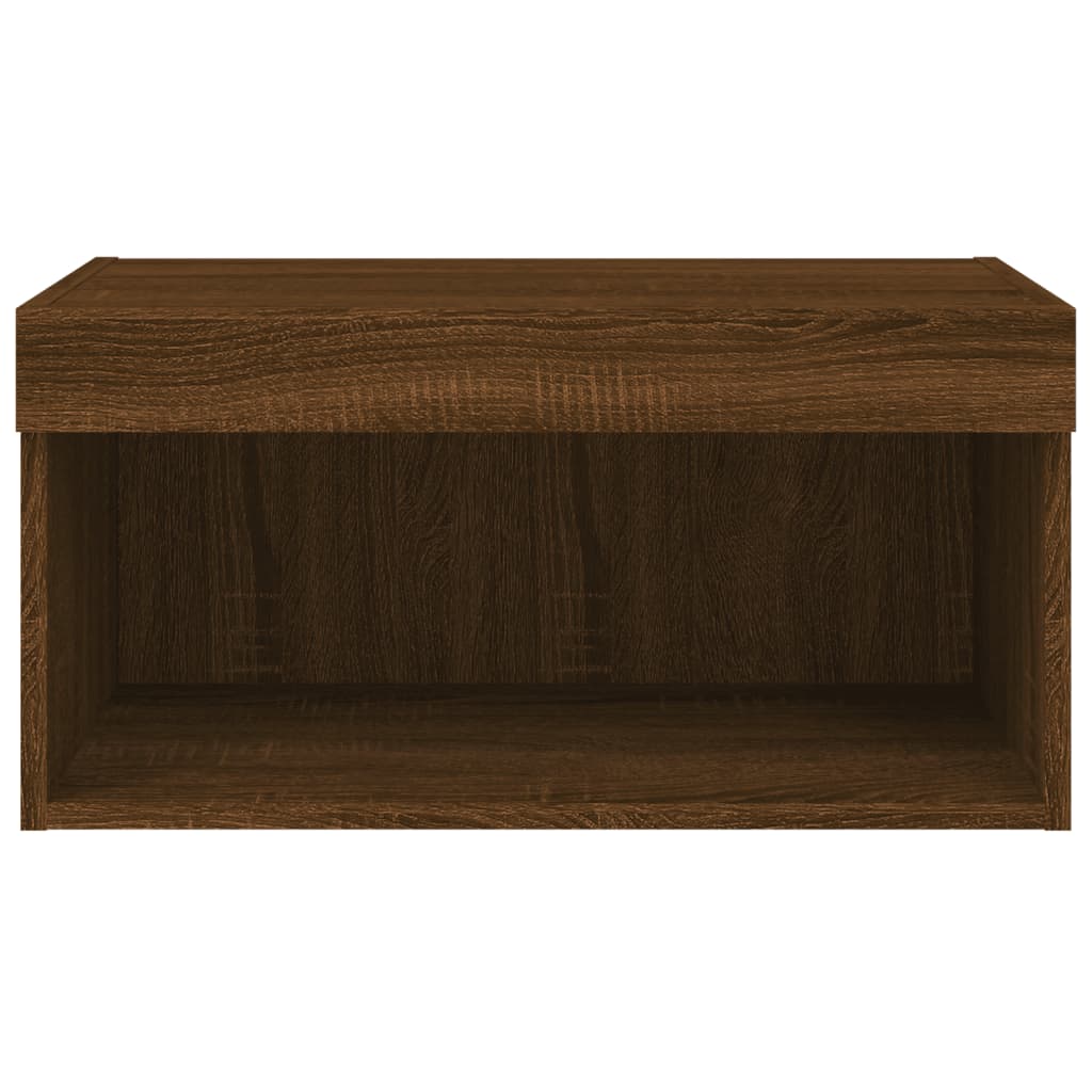 TV ormarić s LED svjetlima boja smeđeg hrasta 60x30x30 cm