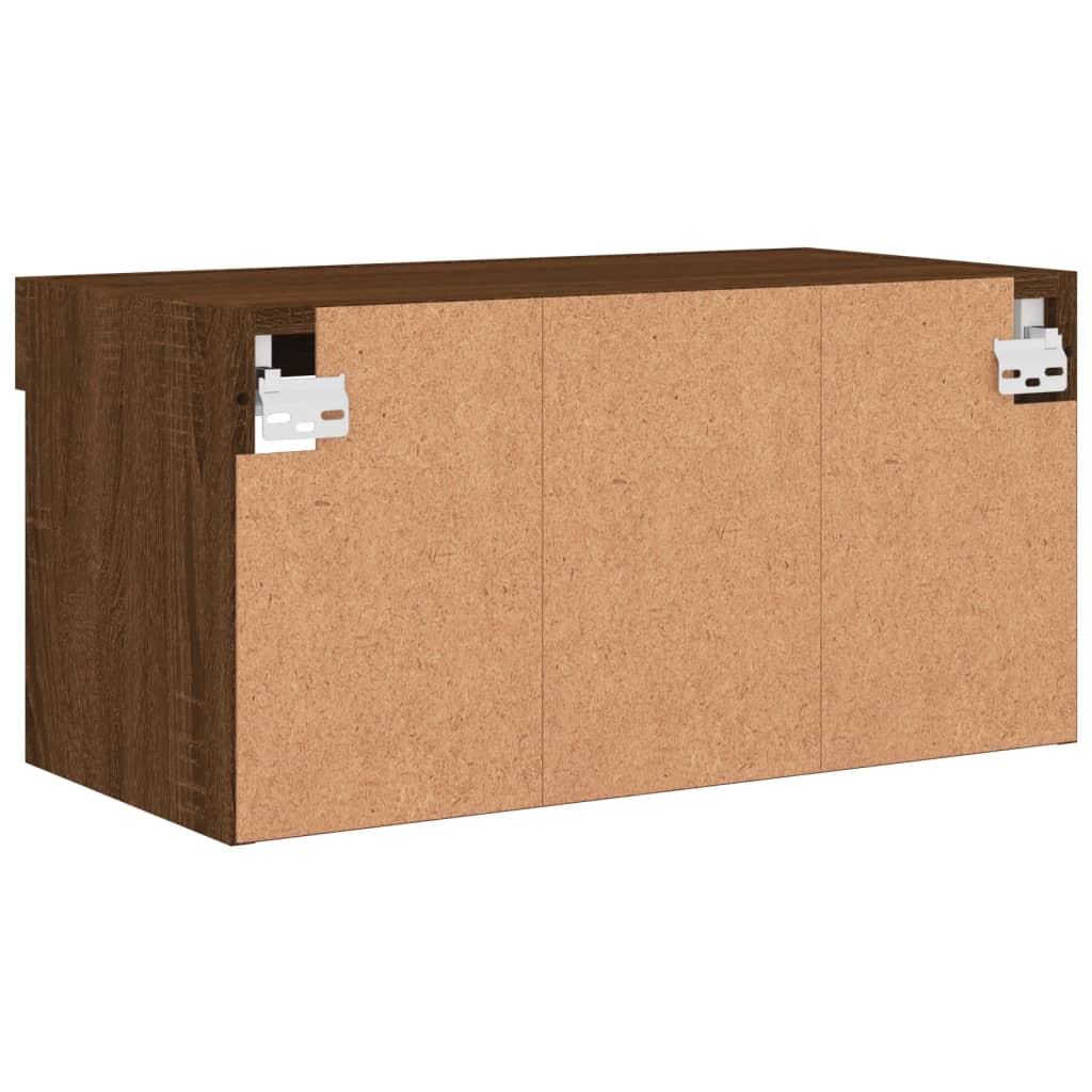 TV ormarić s LED svjetlima boja smeđeg hrasta 60x30x30 cm