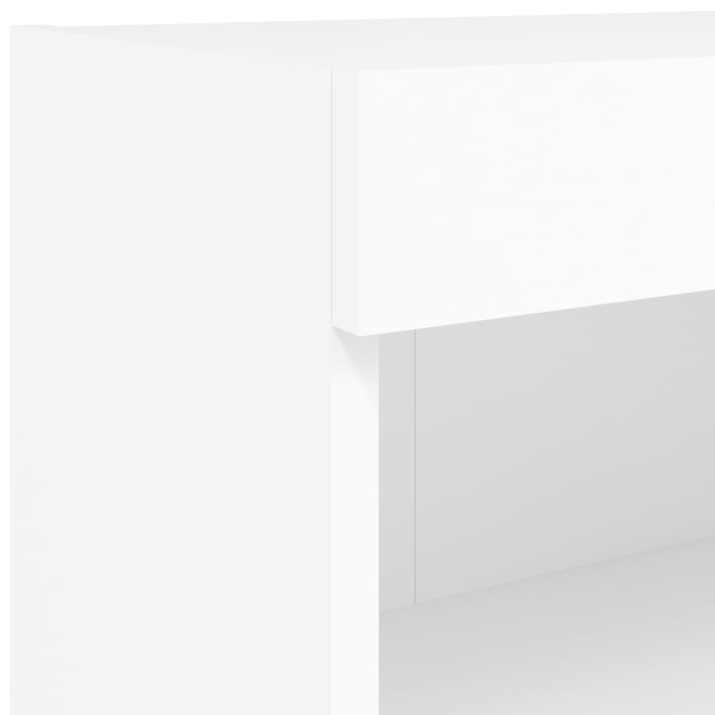 TV ormarići s LED svjetlima 2 kom bijeli 80x30x30 cm