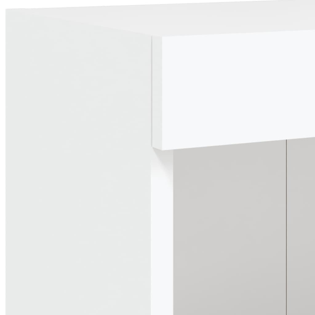 TV ormarići s LED svjetlima 2 kom bijeli 100x30x30 cm