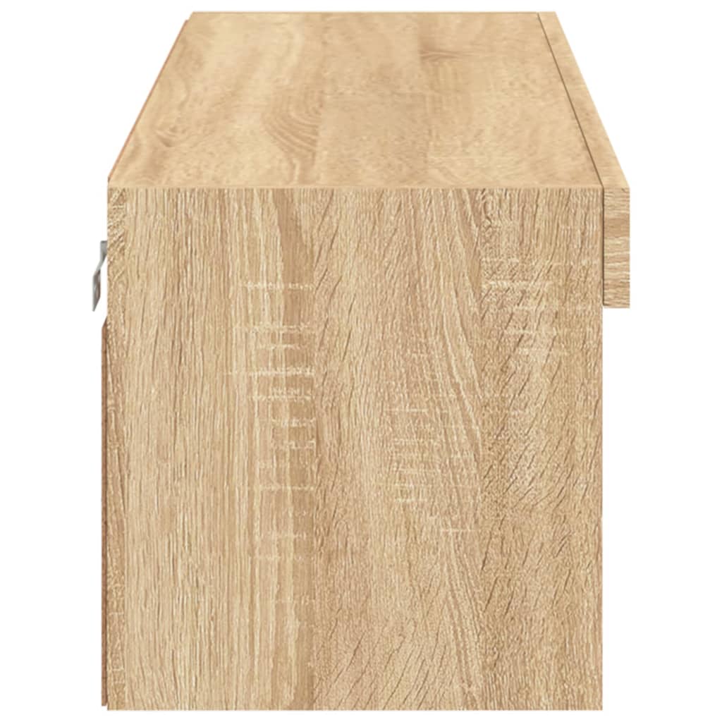 TV ormarić s LED svjetlima boja hrasta sonome 100x30x30 cm