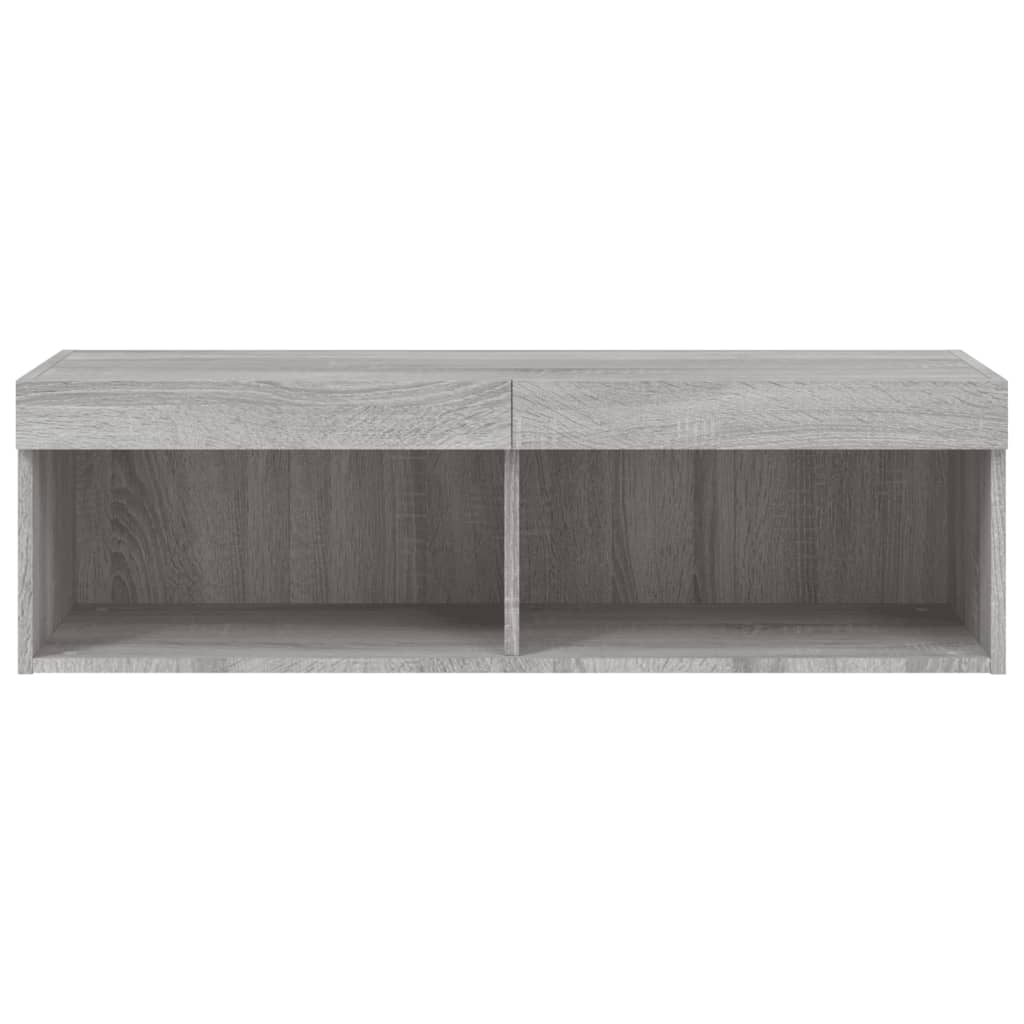 TV ormarić s LED svjetlima boja hrasta sonome 100x30x30 cm