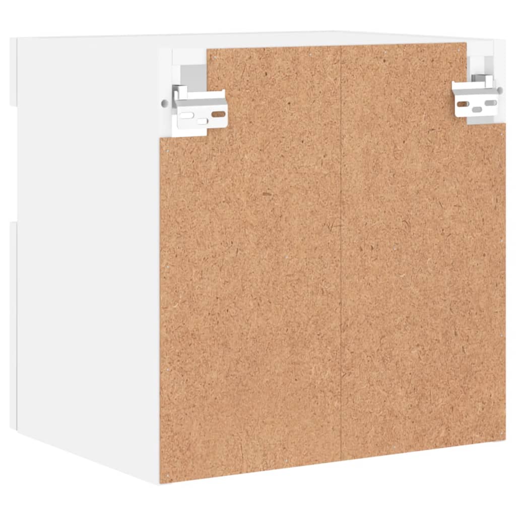 Zidni TV ormarić s LED svjetlima bijeli 40 x 30 x 40 cm