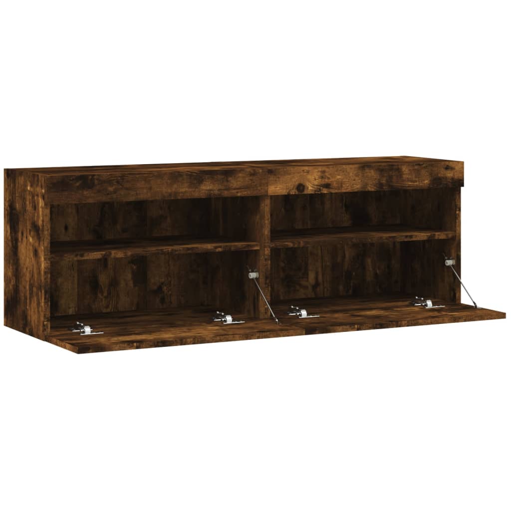 Zidni TV ormarići LED 2 kom boja hrasta 60x30x40 cm