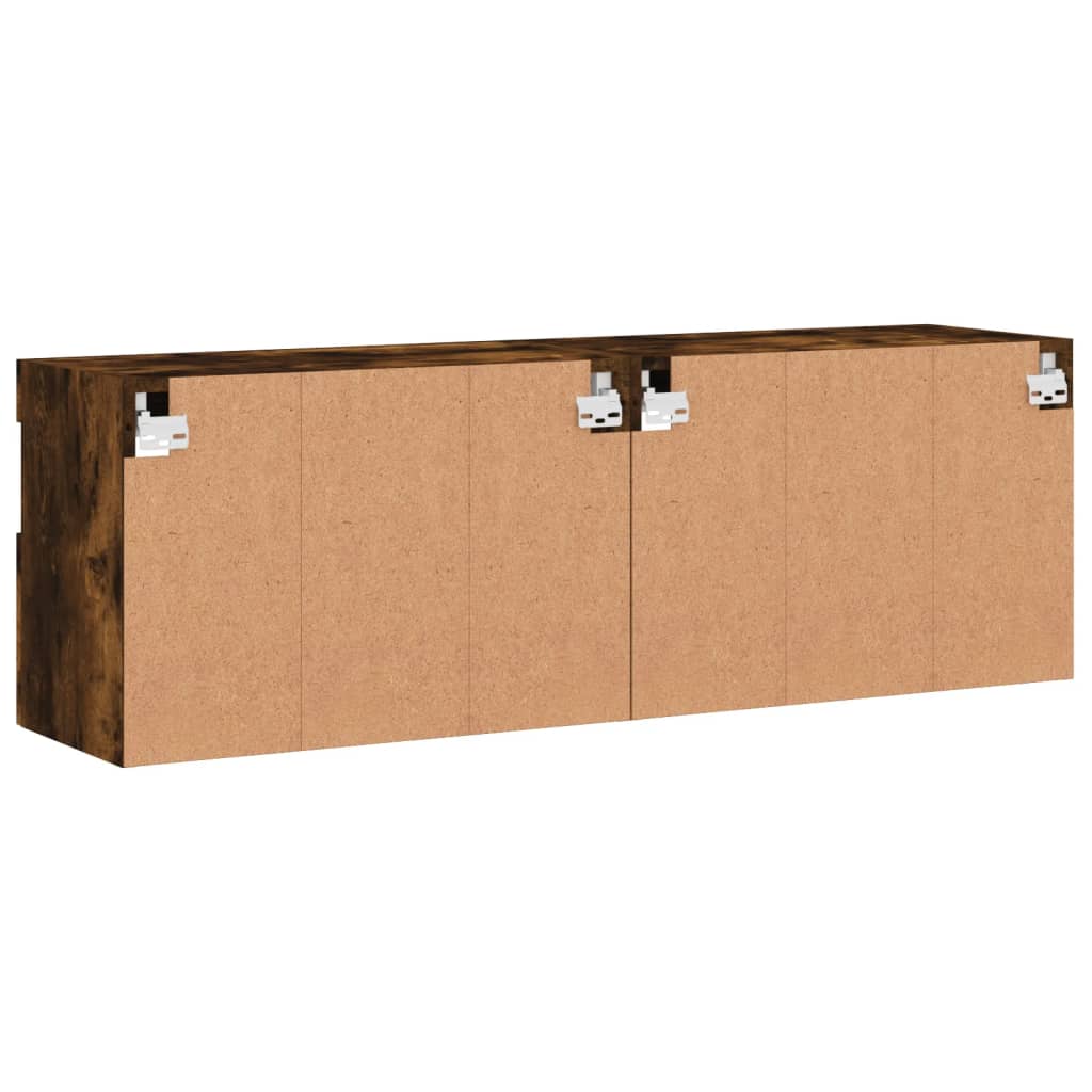 Zidni TV ormarići LED 2 kom boja hrasta 60x30x40 cm