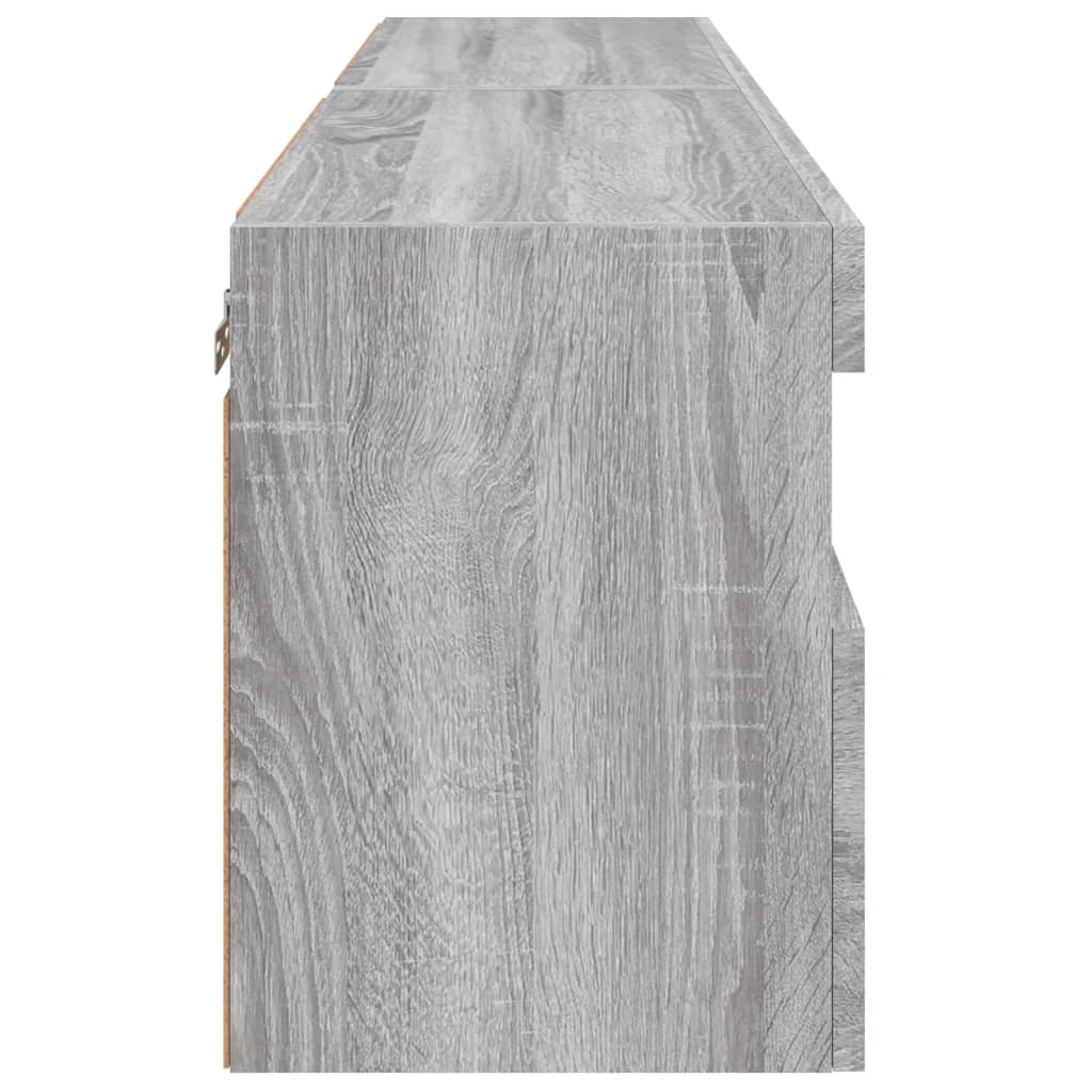Zidni TV ormarići LED 2 kom siva boja hrasta 60x30x40 cm
