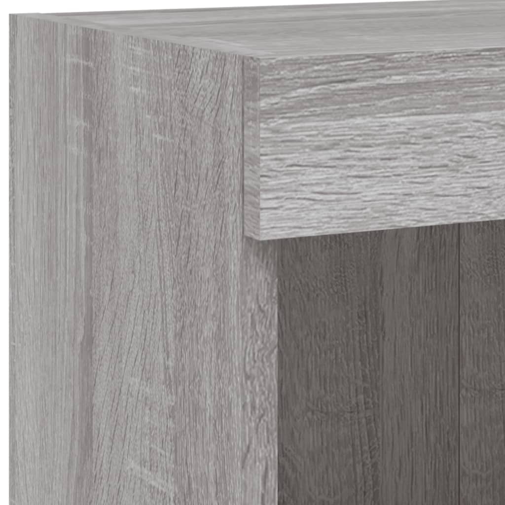 Zidni TV ormarić s LED svjetlima boja hrasta 100x30x40 cm