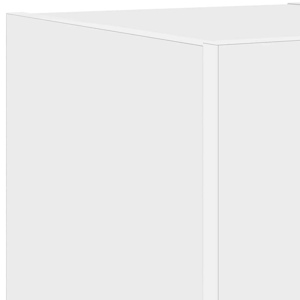 Zidni TV ormarić s LED svjetlima bijeli 30,5 x 35 x 30 cm